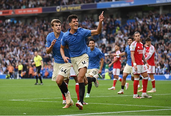 Những thống kê đáng chú ý sau trận Brighton 3-0 Arsenal