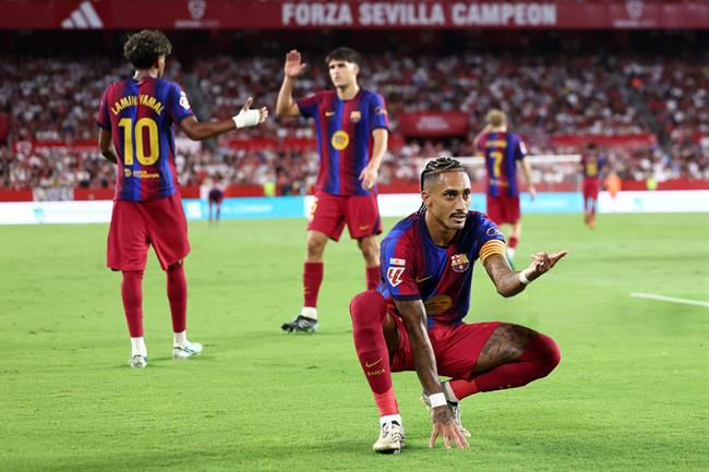 Trực tiếp Sevilla 1-3 Barca (H2): Raphinha quá khủng khiếp