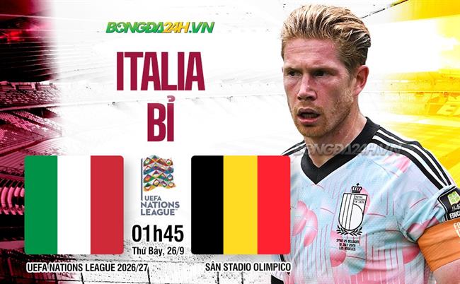 Nhận định Italia vs Bỉ (1h45 ngày 26/9): Không dễ cho Azzurri