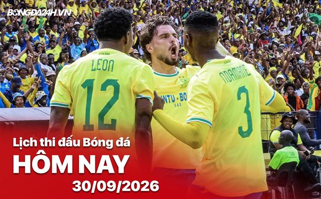 Lịch thi đấu, trực tiếp bóng đá hôm nay 30/09/2026: Eritrea vs Nam Phi
