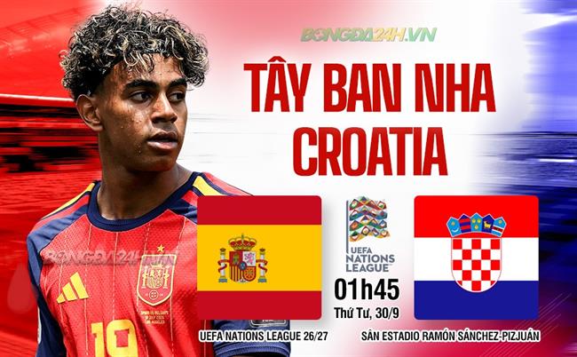 Nhận định Tây Ban Nha vs Croatia (1h45 ngày 30/9): Tiếp đà hưng phấn