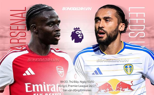 Nhận định Arsenal vs Leeds (18h30 ngày 10/10): Trở lại mạch thắng