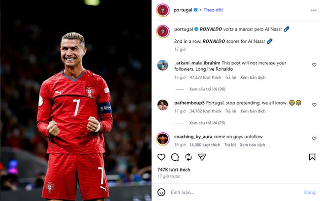 Động thái lạ của ĐT Bồ Đào Nha sau khi Ronaldo ghi bàn 1