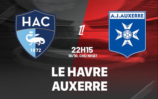 Nhận định bóng đá Le Havre vs Auxerre 22h15 ngày 18/10 (Ligue 1 2026/27)