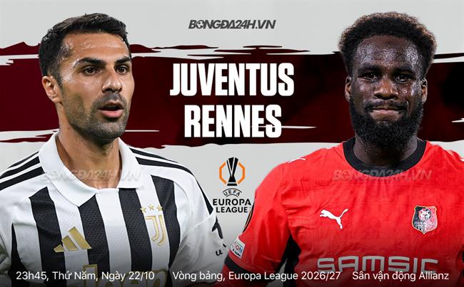 Nhận định Juventus vs Rennes (23h45 ngày 22/10): Chờ trận cầu sôi nổi