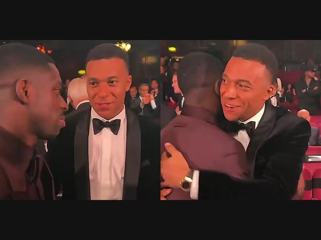 Mbappe và Dembele "làm lành" ở lễ trao giải QBV 2026