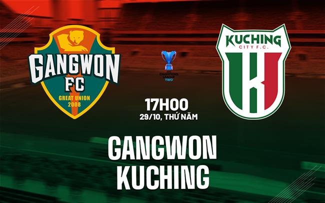 Nhận định Gangwon vs Kuching 17h00 ngày 29/10 (AFC Champions League Two 2026/27)