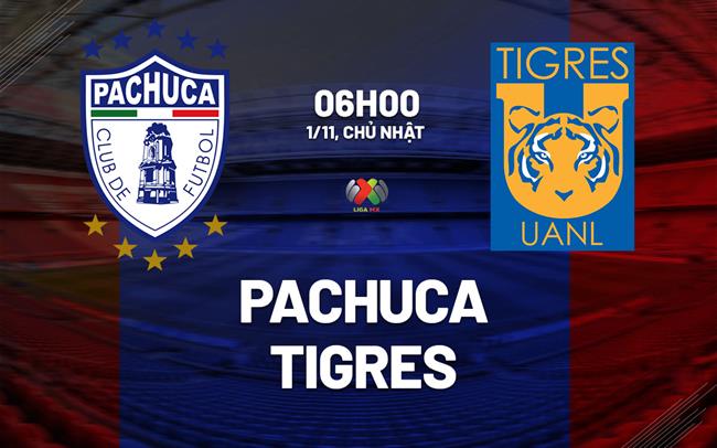 Nhận định bóng đá Pachuca vs Tigres 6h00 ngày 1/11 (VĐQG Mexico 2026/27)
