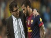 Hậu quả El Clasico: Barceloan chính thức mất Daniel Alves trong 3 tuần