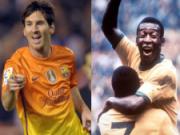Trước mắt Messi chỉ còn…“vua bóng đá” Pele