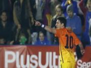 Messi lần thứ 9 trong mùa giải lập cú đúp, Barca hủy diệt Levante