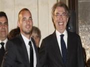 Inter: Sneijder "làm loạn", từ chối gặp chủ tịch Moratti
