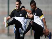 Juve: Vidal, Caceres nguy cơ lỡ trận derby Turin