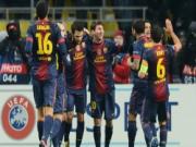 Lionel Messi đi vào lịch sử bóng đá thế giới, Barca hùng dũng vượt qua vòng bảng