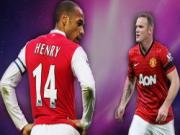 Rooney đánh giá Henry vĩ đại nhất Premier League