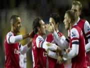 Cazorla thăng hoa, Arsenal thắng to