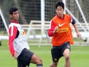 "Ma cũ" Vidic và "ma mới" Kagawa cùng có mặt trong buổi tập đầu tiên của Man Utd