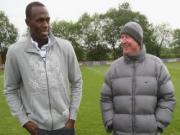 Rio Ferdinand hứa giúp "tia chớp đen" Usain Bolt gia nhập Man Utd
