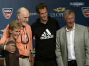 Rảnh rỗi, Sir Alex đến cổ vũ Murray ở US Open 2012