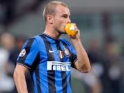 Inter Milan: Milito mất suất đá chính, Sneijder bỏ lỡ derby Milano?