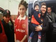 Hai bức ảnh chụp với Giggs cách nhau tròn 20 năm