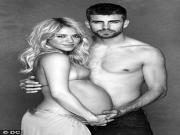 Shakira cùng Pique chụp ảnh bụng bầu để lấy tiền làm từ thiện