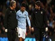 Aguero có thể vắng mặt một tháng