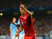 Robben:" Chẳng thể tin đánh bại Man City lại dễ như thế"