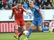 Bayern chật vật đánh bại Hoffenheim: Lại trên đôi cánh Ribery