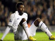 M.C mất gần 40 cây vàng/tuần để Adebayor... dự bị ở Spurs