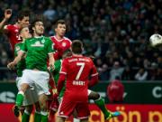 Ribery và đồng đội “cày nát” mành lưới Weder Bremen