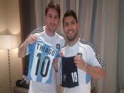 Con trai Maradona sẽ chơi cùng đội với cháu ruột và con Messi?