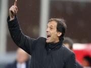 Allegri:" AC Milan xứng đáng với vị trí thứ ba"