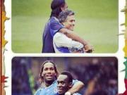 Drogba trưng ảnh “thân mật” với Mourinho