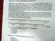 Messi xuất hiện trong đề thi đại học