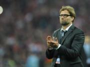 HLV Jurgen Klopp hân hoan sau chiến thắng trước Napoli