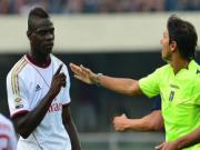 Balotelli nổi khùng với trọng tài