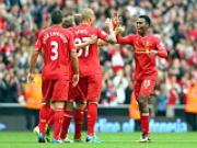 Luis Suarez tỏa sáng với một cú hattrick, Liverpool vùi dập West Brom trên sân Anfield