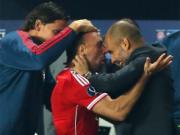 Ribery ăn mừng phấn khích cùng Guardiola
