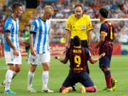 Sao Malaga lãnh trọn cú karate của đồng đội