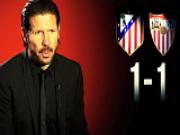 Atletico lỡ cơ hội bứt phá: Không thể thắng chính mình