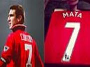 Mata từng sở hữu chiếc áo số 7 của Eric Cantona