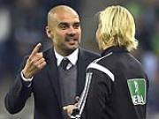 HLV Guardiola có thể phải nhận án phạt vì ..... động chạm nữ trọng tài