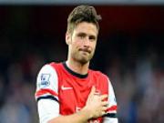 Olivier Giroud phải xa sân cỏ trong 4 tháng
