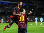 Iniesta "hả hê" vì đánh bại được Man City