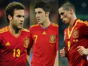 Del Bosque gạch tên Torres, Mata, Villa trước trận gặp Italy