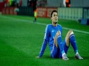 Ronaldo sa sút phong độ vì chấn thương đầu gối