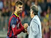 Pique bảo vệ Martino, Messi, và Fabregas