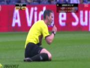 Trọng tài gặp chấn thương