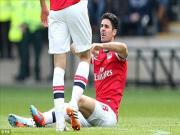 Arteta... mất răng sau cú va chạm với cầu thủ Hull City